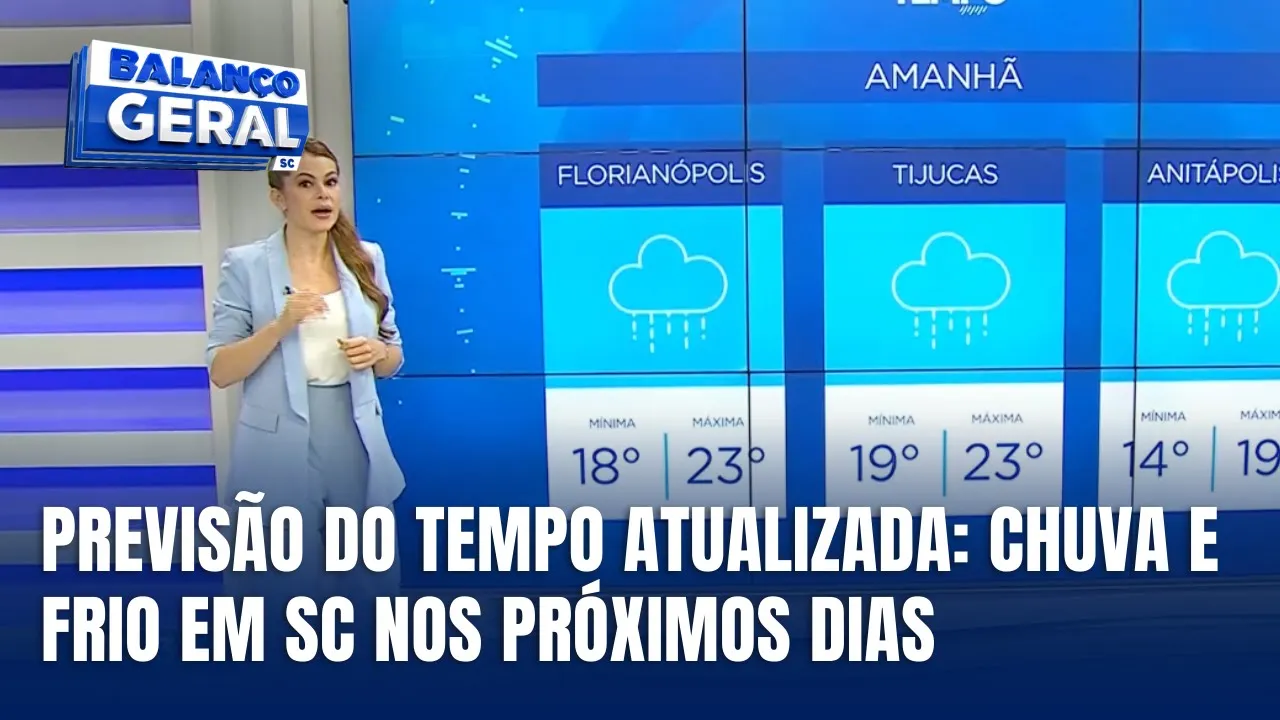 Central do Tempo atualiza previsão para Santa Catarina