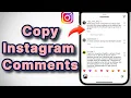 How to Copy Instagram Comments on iPhone