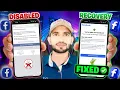We Disabled Your Account Facebook Recovery 2026 New Secret Appeal Method