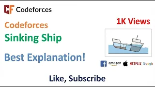 Codeforces Sinking Ship - Java Solution Logic Time Space Complexity Explained With Example