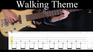 walking theme bully bass cover with tabs by leo d zey