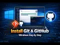 Git Bash Install GitHub Setup on Windows Step by Step