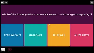 Python MCQs on Dictionary with answers explained MCQs on Python Dictionary Python MCQs for Placement
