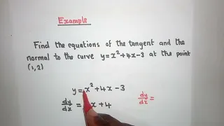 Download Equation of tangent and normal to the curve MP3