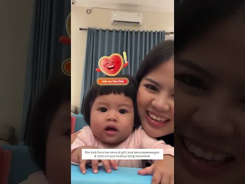 Lucu banget Fara kesenangan karna dapat gift love saat live dan tantrum saat gift nya hilang