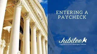 How To Enter Paycheck Information In Jubilee Jubilee by LegalPRO Systems Inc