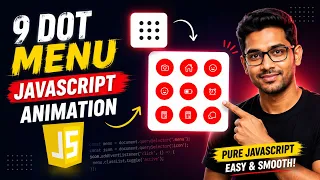 Build a 9 Dot Menu Animation with HTML CSS JavaScript Step-by-Step Tutorial