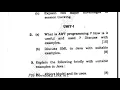 MCA 4th Sem Advance Java Programming Question Paper 2015