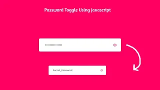 Password Toggle Using Javascript With Source Code