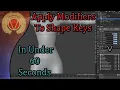 Blender Tutorial The Best Way To Apply Modifiers To Shape Keys