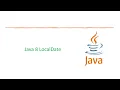 DATE TIME API Java 8 LocalDate Java 8 Version