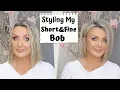 Babyliss Big Hair Rotating Brush - How I style My Short Fine Bob Lots Of Volume