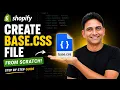 Shopify Theme Development Course How to Create Base CSS File in Shopify