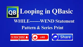 Basic Structure of While Wend Statement In QBASIC While Loop in QBasic in Hindi