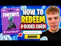 How to Redeem Fortnite V-Buck Cards on All Platforms V-Bucks Code