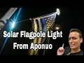 Solar Flag Pole LED Light by Aponuo
