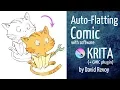 Auto-Flatting Comic with Krita Gmic plugin