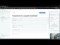 Functions in a Jupyter Notebook