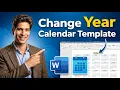 How To Change Year In Microsoft Word Calendar Template 2026 Guide