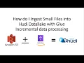 How do I Ingest Extremely Small Files into Hudi Data lake with Glue Incremental data processing