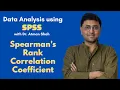 Spearman s Rank Correlation Coefficient using SPSS Dr Atman Shah