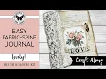 Download Lagu Super Easy Junk Journal Tutorial, Fabric Spine, Beginner Friendly Craft Along with Pink Monarch