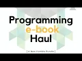 Programming e-Book Haul O Reilly