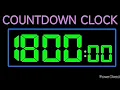 1 800 Seconds 30 Minutes Countdown Digital Stopwatch Version Remix BBC Arabic Countdown