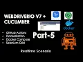 Webdriverio V7-Cucumber-Part-5 Docker docker-compose Selenium Grid Github Actions