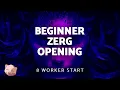 Beginner Zerg Opening - How to Play SC2 with 8 Worker Start