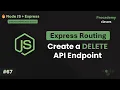 Implementing the DELETE API Endpoint How to Delete Resources in Express Part