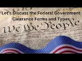 Security Clearance Forms SF86 SF85 Overview