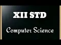 XII standard computer science chapter 7 python Functions part 1