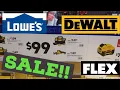 LOWES Dewalt Xtreme 12v SALE with 3 batteries also new FLEX 24V Tools