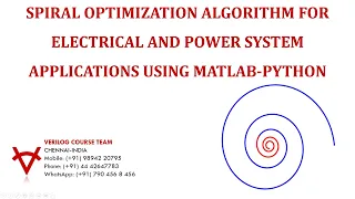 SPIRAL OPTIMIZATION ALGORITHM FOR ELECTRICAL AND POWER SYSTEM APPLICATIONS USING MATLAB-PYTHON