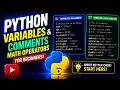 Python Comments and Math Operators Explained for Beginners Python Tutorial