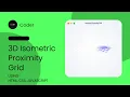 3D Isometric Proximity Grid Using HTML CSS and Vanilla JS