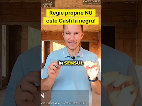 Ce înseamnă a construi în regie proprie! Mulți nu cunosc! VIDEO SCURT