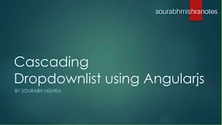 cascading dropdownlist using angularjs and webapi