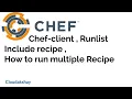Chef Run list Include Recipe Chef client cloudakshay 918076519909