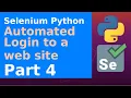 Selenium Python - Automate a login to a web site