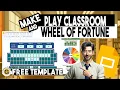 Free Classroom Wheel of Fortune Google Slides Template Gamified EduTech
