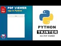 How to create pdf viewer app using python python tkinter