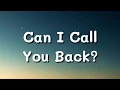 SHY Martin - Can I Call You Back? (Lyrics)