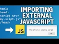 JavaScript How to import external scripts scripts