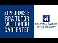 Virtual Learning Zipforms RPA Tutor with Vicki Carpenter