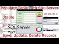 Netbeans 16 with MS SQL SERVER 2022 Populate JTable w database Save Edit Delete