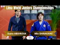 Lagu Dana ABDIROVA VS Mio SHIRAKANE Lima Juniors World Championships 2025 Gold medal contest -57 kg