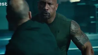 قتال جيسون ستاثام وذا روك Furious 7 