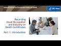 Recording Industry and Occupation on Death Certificates Series Part 1